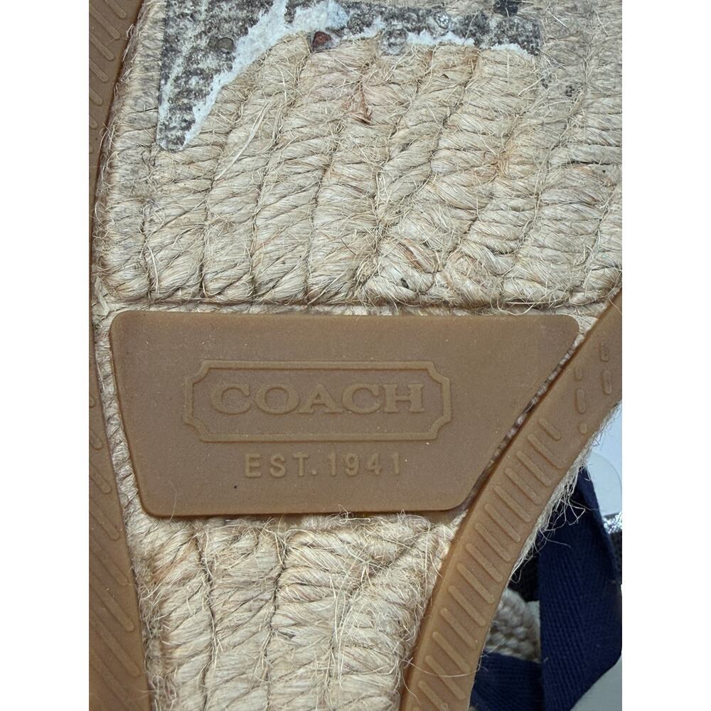 Coach espadrilles wedge heels, Balance model, Sz 8 1/2" Ankle Wrap Sandals - Picture 9 of 10